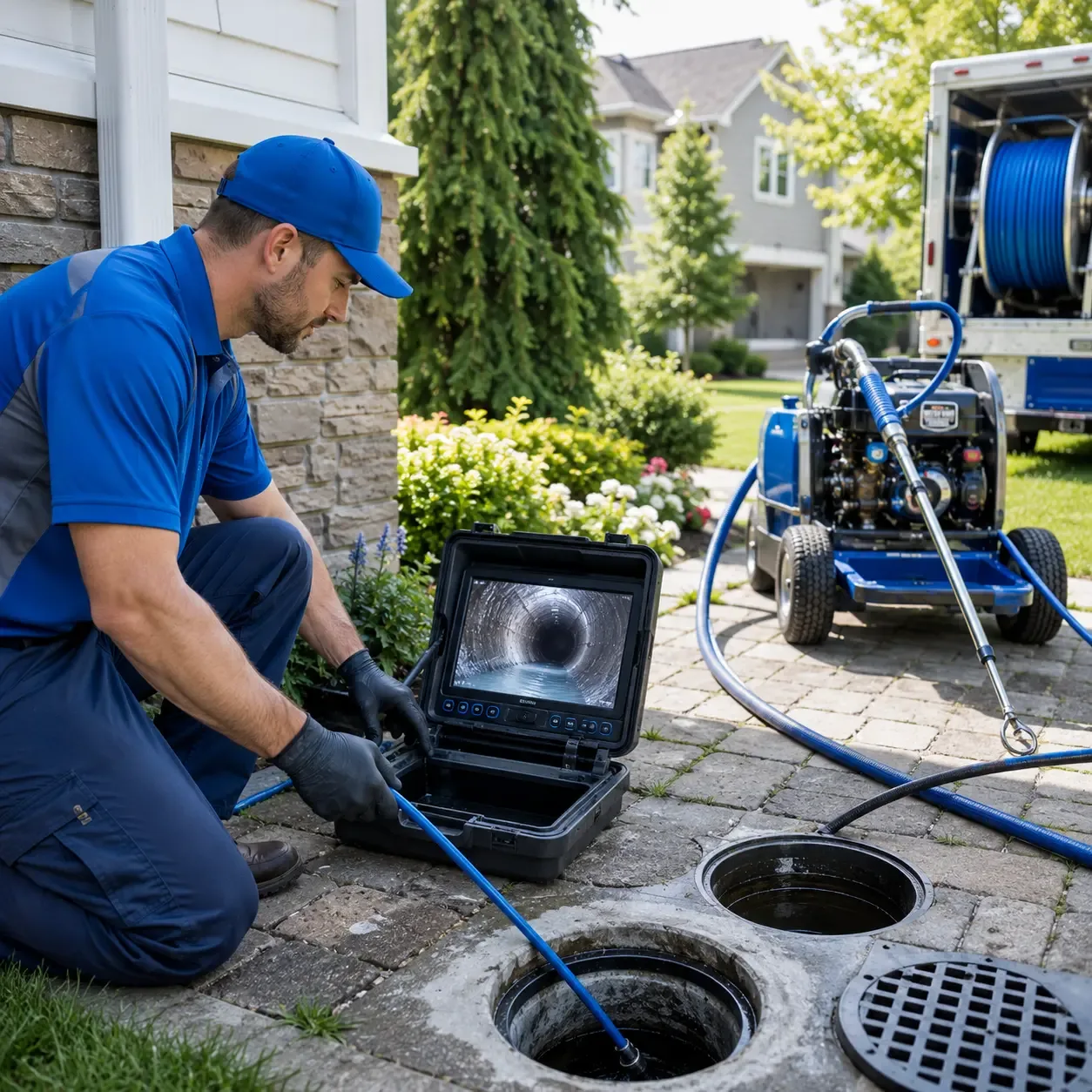 Outdoor drain cleaning professionals serving Franksville, WI
