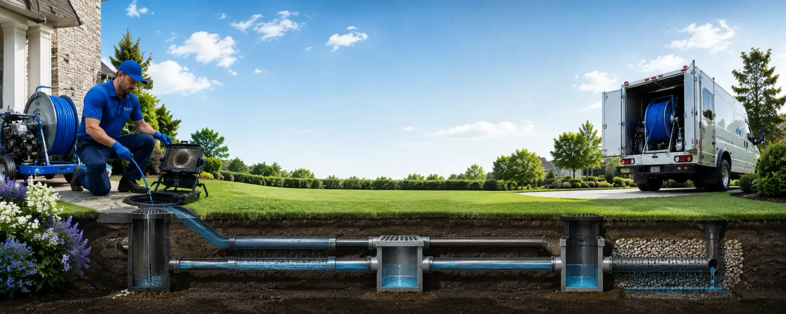 Outdoor drain cleaning information for Franksville, WI